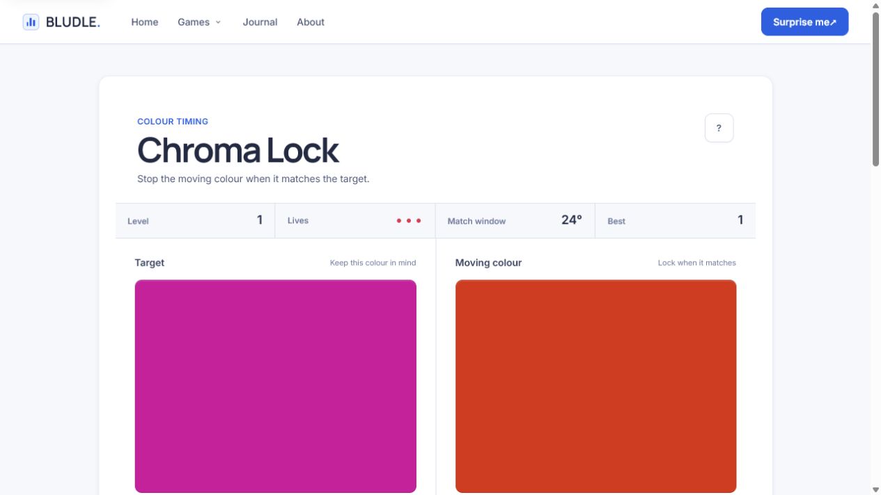 Screenshot of Chroma Lock gameplay