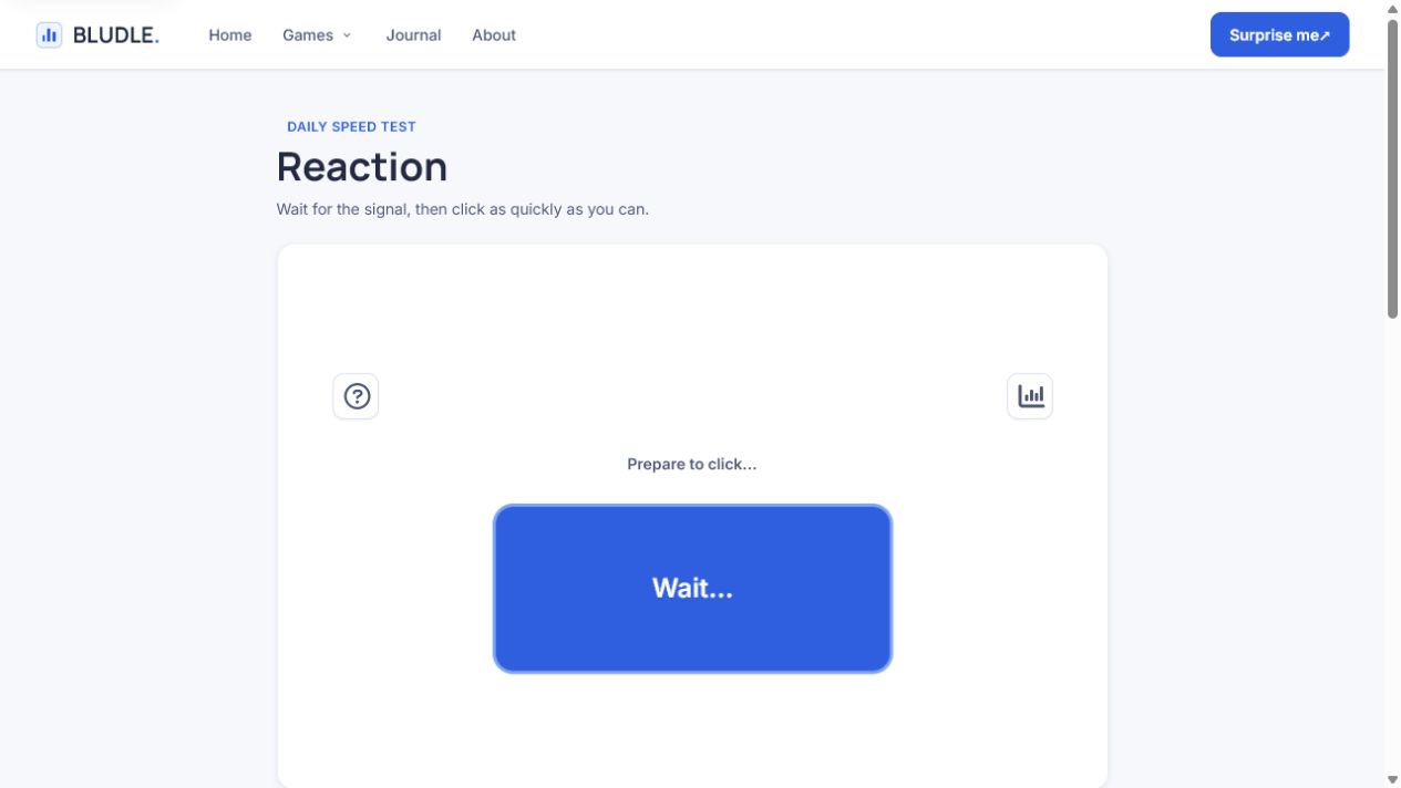 Screenshot of Reaction gameplay