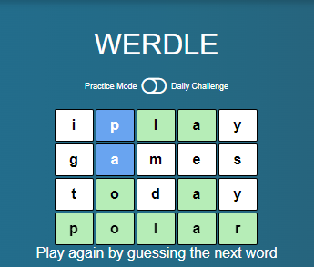 Play Werdle game artwork